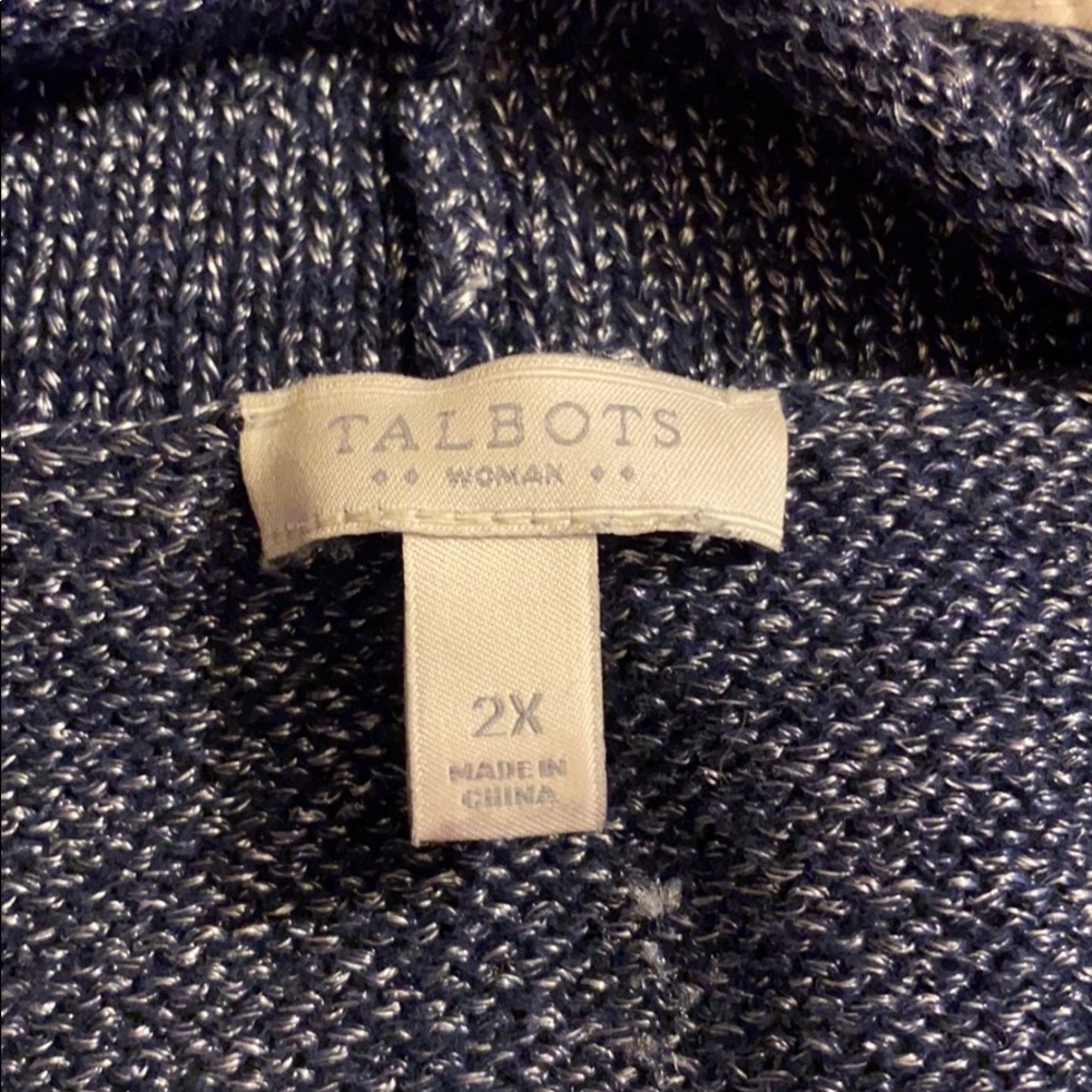 Talbots Open Front Cardigan Sweater - Picture 3 of 6